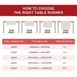 Tian Zhun Christmas Table Runner Christmas Tree Table Runners Xmas Winter Home Kitchen Party Dining Table Decorations 40x140 cm