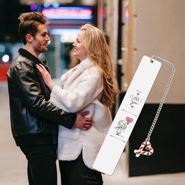 I Love You Gifts for Her Girlfriend Bookmark Wife Reading Gift Valentines Day Birthday Christmas Gift for Gf Wifey Engagement Wedding Anniversary Gift for Women Fiancee Book Mark Gift