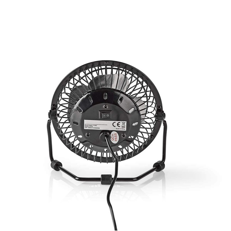 Nedis Mini Metal Fan 10cm Diameter Lining