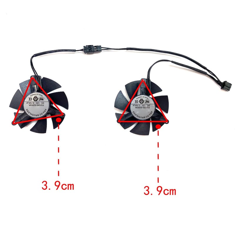 FS1250-S2053A 0.19A GPU VGA Video Cooler Graphics Card Fan for