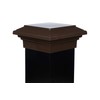 8x8 Brown Flat Post Cap Most Common fits (7.5"x7.5") Pressure