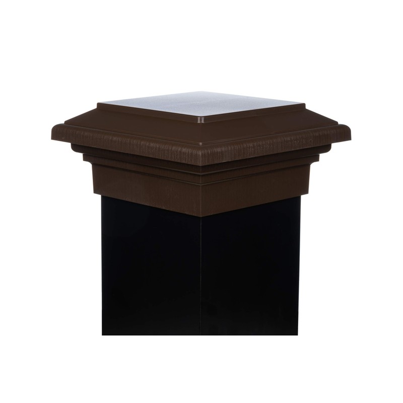 8x8 Brown Flat Post Cap Most Common fits (7.5"x7.5") Pressure