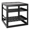 RackPath 12U Open Frame Network Rack with 2X 14in Vented