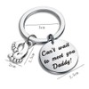 bobauna Daddy to Be Keychain Can't Wait To Meet You