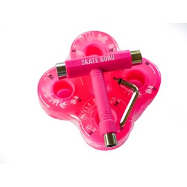 Atom Skates Quad Roller Wheels/Outdoor/Hardness 78A / 62x33 Pink Pulse Lite / 4 Wheels + Tool