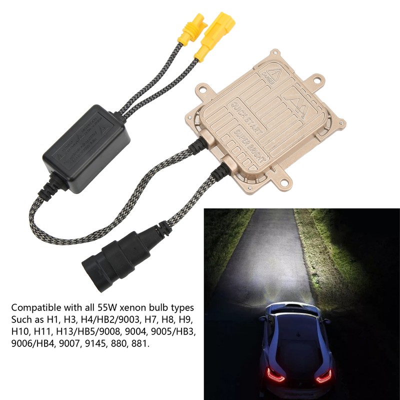 HID Ballast Quick Start High Intensity 55W 12V Aluminum Universal