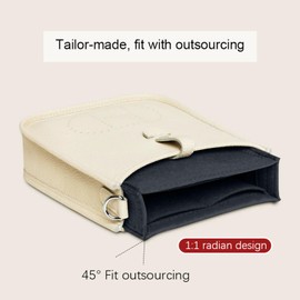 Lckaey Felt Organizer-for Hermes Evelyne III tpm pm gm Bag Insert Mini 16 29 33 Bag Purse Organizer Y003 black-L