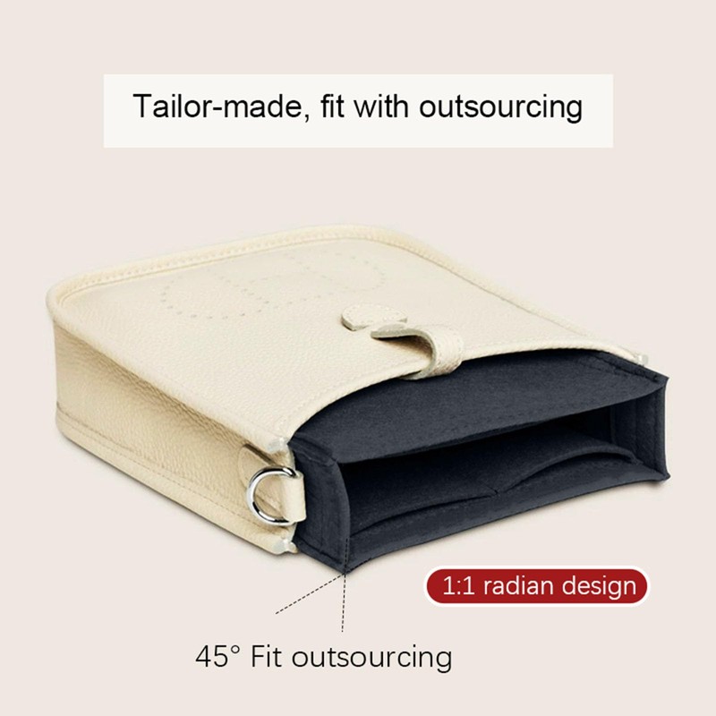 Lckaey Felt Organizer-for Hermes Evelyne III tpm pm gm Bag