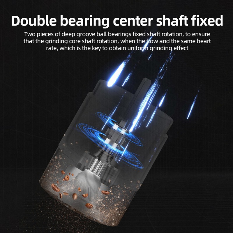 Portable Electric Burr Coffee Grinder Ceramic Blade Burr Grinder USB