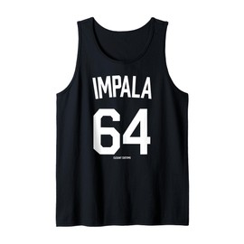 64 Impala text Low Rider Kustom Lead Sled Hot Rod Muscle Car Tank Top