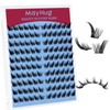 Mayhug Eyelash Extensions, 120 Pieces, D Curl Individual Eyelashes, DIY