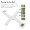 Folding Digital Kitchen Scale X Type Compact Portable LCD Screen