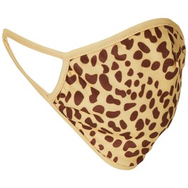 WILD REPUBLIC Wild Smiles Adult Face Mask, Reusable, Washable, Cheetah Print Design