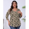 Romanstii Plus Size Spring Clothes for Women 3/4 Length Sleeve
