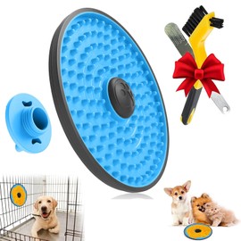 Lick Mat para perros, almohadillas para orejas para lamer para perros (turquesa)