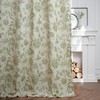 jinchan Linen Floral Curtains for Living Room, 84 Inches Long