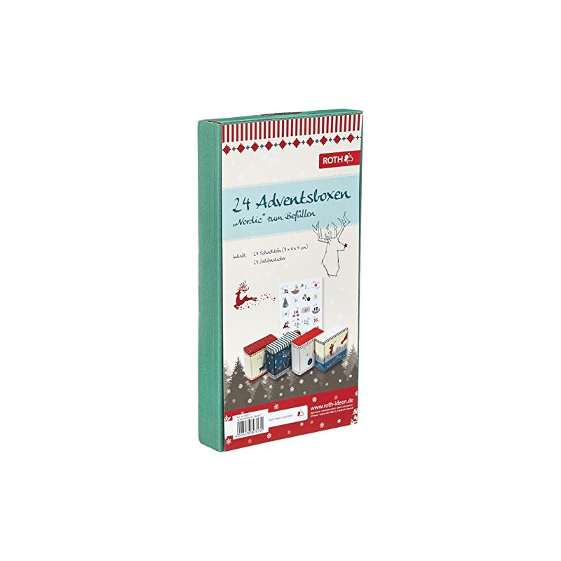 ROTH 24 Adventsboxen Nordic zum Befüllen