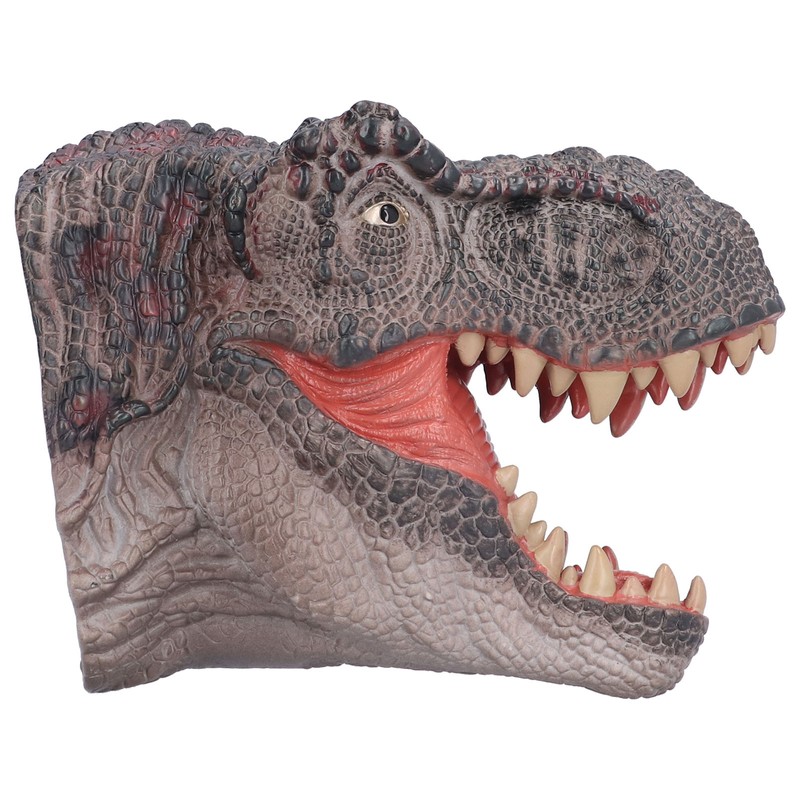 Dinosaur Puppet Rubber Portable Hand Drawn Comfortable Grip Tyrannosaurus Hand
