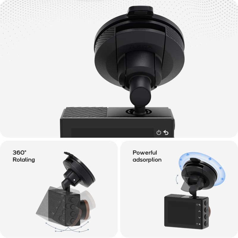 TUSITA Mini Suction Cup Holder Compatible with Garmin Dash Cam