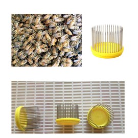 Ximimark 3Pcs Beekeeping Queen Needle Type Bee Cage Stainless Steel Catching Catcher Equipment