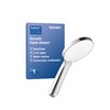 Duravit UV0652015010 Universal Shower Head, Chrome/White, wassersparend (MinusFlow), mit 3
