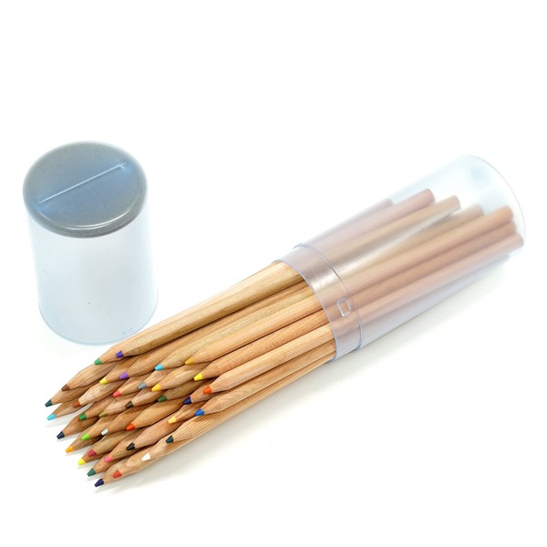 Takizawa BG-A815-3 Colored Pencils, 36 Colors, Natural Round Shank, PP