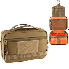 VOTAGOO GEAR Tactical Toiletry Bag Hygiene Bag EDC Military Tool Molle Pouches Small Dopp Kit Travel Shower Bag for Men