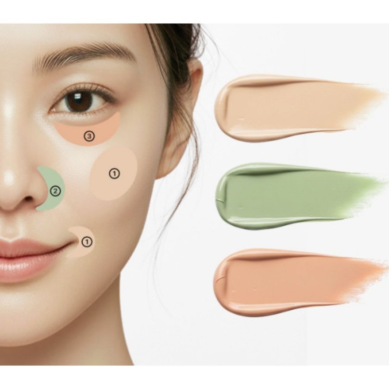 론다글로벌 Lip Hip Magic Cover Pot 3-Piece Concealer 01 Basic