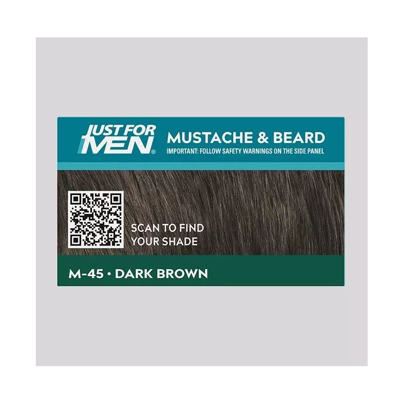 JUST FOR MEN Color Gel Mustache & Beard M-45, Dark