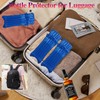 AKLVBL Wine Bottle Travel Protector Bags,Blue Wine Skins for Travel
