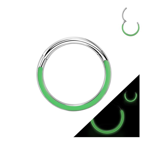 AccGin Hinged Piercing Rings Hoops 16G ASTM F136 Titanium Seamless