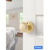 MRML Brushed Gold Privacy Door Knob, Interior Light Gold Door