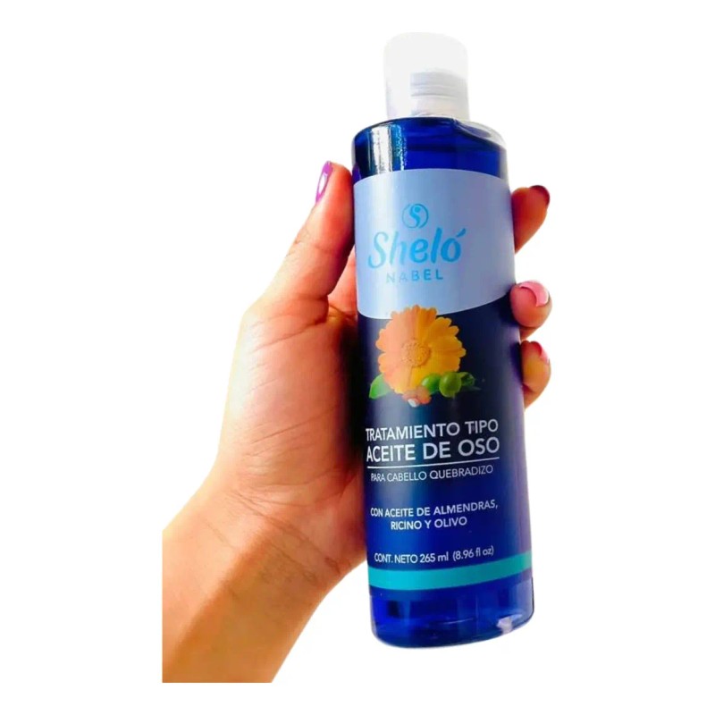 Tratamiento Aceite Oso Shelo Nabel 265ml Cabello Quebradizo