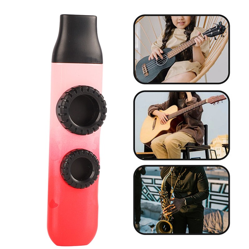 Kazoo Plastic Professional Adjustable Tone Musical Instrument with 10Pcs Flute