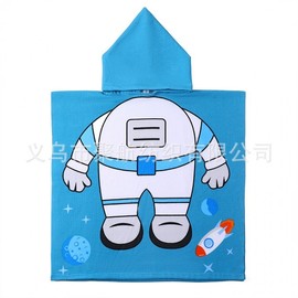 Character Hooded Kids Beach Robe & Bath Towel BB120 60x120/Mermaid (Active Print) 5ea