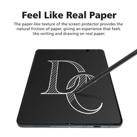 Diacube 2+2 Paperfeel Screen Protector for Galaxy Z Fold 3 – 2 Pack Inside + 2 Pack Front, Matte Anti-Glare Film with Paper-Like Texture, Anti-Fingerprint, Self-Healing, Easy Install with Jig