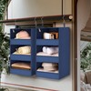 GRANNY SAYS 3-Shelf Closet Organizers and Storage, Foldable Hanging Closet