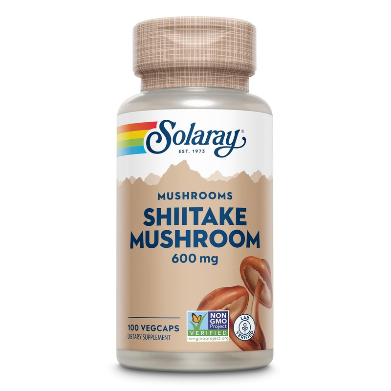 SOLARAY Shiitake Mushroom 600 mg | 100 Count