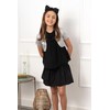 BlackButterfly Niñas Satín Corto Manga Torera Chaquetilla (Plata, 5-6 años)