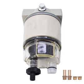 Silscvtt Fuel Filter Water Separator Automotive Parts with Fitting Replacement for Outboard Motors for Diesel Engine 3/8 Inch NPT 120AT