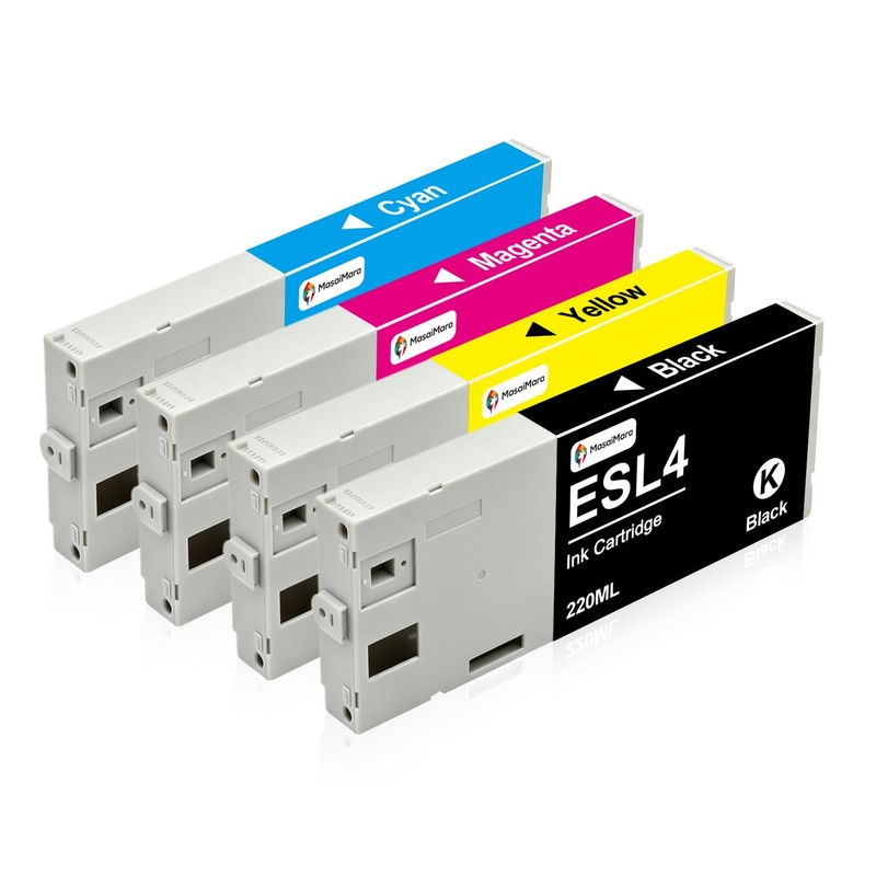 ESL4 ESL4-BK ESL4-CY ESL4-MG ESL4-YE Compatible Ink Cartridges Set