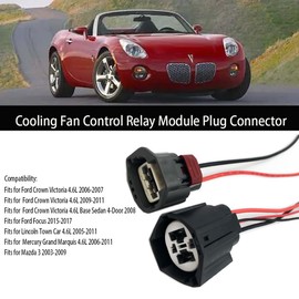 IBVIBV Cooling Fan Harness Control Relay Module Plug Connector Replace 902-209 940002904 Compatible with Ford Crown Victoria Focus Lincoln Town Mercury Grand Marquis