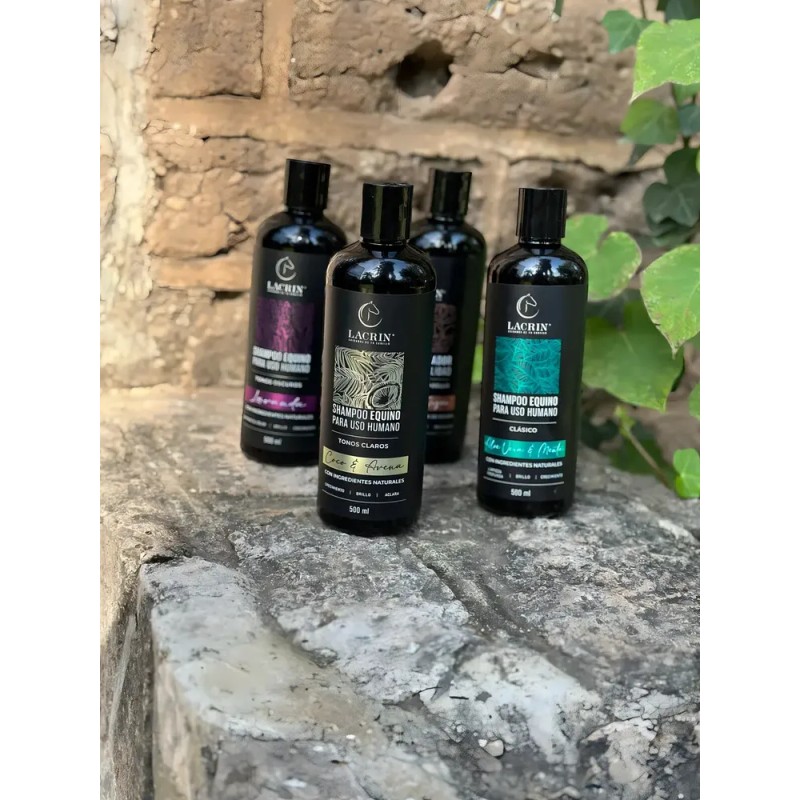 Shampoo de Cola de Caballo Lacrin Menta Clásico Equino Limpieza
