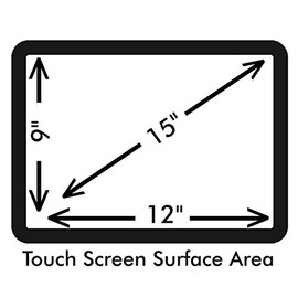 Anti-Glare 15" POS Touch Screen Protector For Casio QT 6600 With Anti-Fingerprint properties.