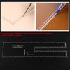 Leather Craft Clear Acrylic Shoulder Bag Round Bag Pattern Stencil