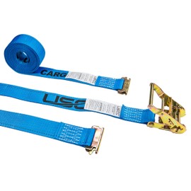 US Cargo Control 2 Inch x 20 Foot Blue E Track Ratchet Strap