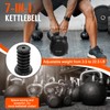 HXD-ERGO Adjustable Kettlebell Weight Set-Quickly Adjusts 7 Weights,Ergonomic kettlebell sets
