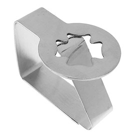 Alnicov 4 Pcs Tablecloth Clips,Stainless Steel Thickened Strong Cloth Clips Adjustable Home Wedding Party Picnic Table Cloth Holder Clamps(Clover)
