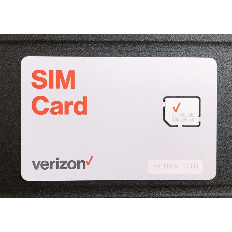 Verizon Nano Sim Cards, Unactivated, Brand New