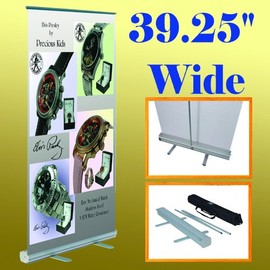 39.25" X 78" Retractable Roll up Banner Stand Trade Show Display 40" (Hardware Only)